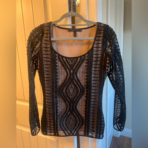 BCBGMaxAzria Tops - BCBG sheer illusion top